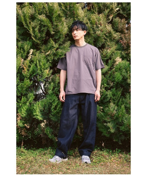Park Slope NEWYORKER(パークスロープニューヨーカー)の「【ストレッチ・デイリー・テック感】テックTシャツ(Tシャツ/カットソー・メンズ・グレー系その他/ネイビー・LL/L/M/S)」の15枚目の写真