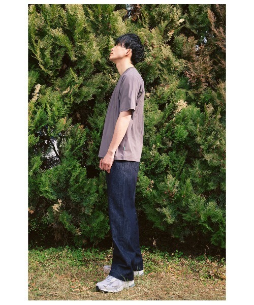 Park Slope NEWYORKER(パークスロープニューヨーカー)の「【ストレッチ・デイリー・テック感】テックTシャツ(Tシャツ/カットソー・メンズ・グレー系その他/ネイビー・LL/L/M/S)」の16枚目の写真