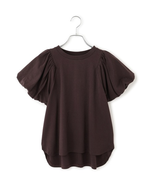 ADAM ET ROPE'(アダムエロペ)の「【WEB限定】パフスリーブプルオーバー(Tシャツ/カットソー・レディース・オフホワイト/ブラウン系その他/ブラック・FREE)」の17枚目の写真