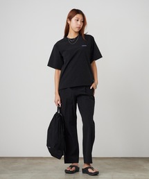 THOUSAND MILE(�T�E�U���h�}�C��)��THOUSAND MILE/�T�E�U���h�}�C�� SHORT SLEEVE T-SHIRT & LONG PANTS SET �X�g���b�`�� UV�J�b�g �Z�b�g�A�b�v 2026�N�t��(�Z�b�g�A�b�v)