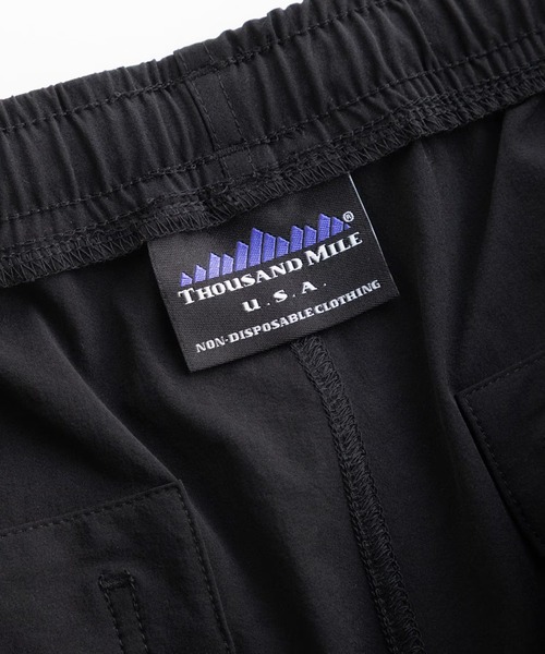 THOUSAND MILE(サウザンドマイル)の「THOUSAND MILE/サウザンドマイル SHORT SLEEVE T-SHIRT & LONG PANTS SET ストレッチ性 UVカット セットアップ 2026年春夏(セットアップ・メンズ・ブラック/チャコール・XS/M/L/XL)」の8枚目の写真