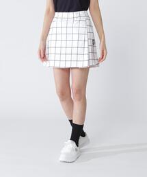 【PEARLY GATES】Peカチオンメランジ天竺スカート <ウィンドペン>