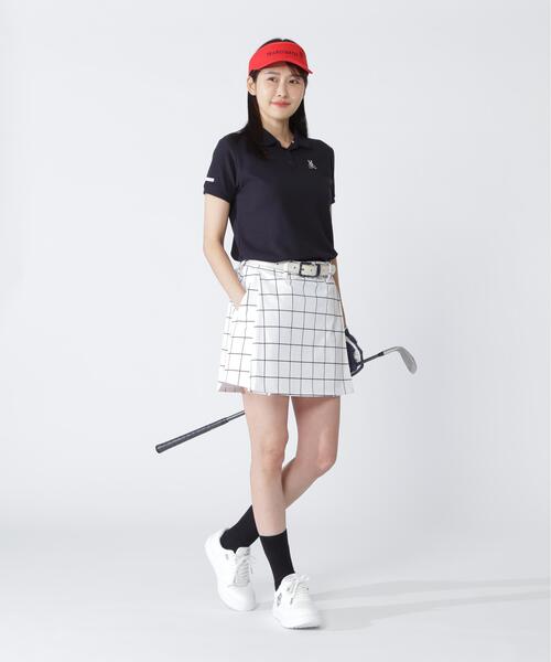 PEARLY GATES(パーリーゲイツ)の「【PEARLY GATES】Peカチオンメランジ天竺スカート <ウィンドペン>(スカート・レディース・ホワイト系その他・SMALL)」の4枚目の写真