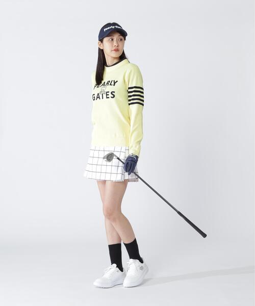 PEARLY GATES(パーリーゲイツ)の「【PEARLY GATES】Peカチオンメランジ天竺スカート <ウィンドペン>(スカート・レディース・ホワイト系その他・SMALL)」の5枚目の写真