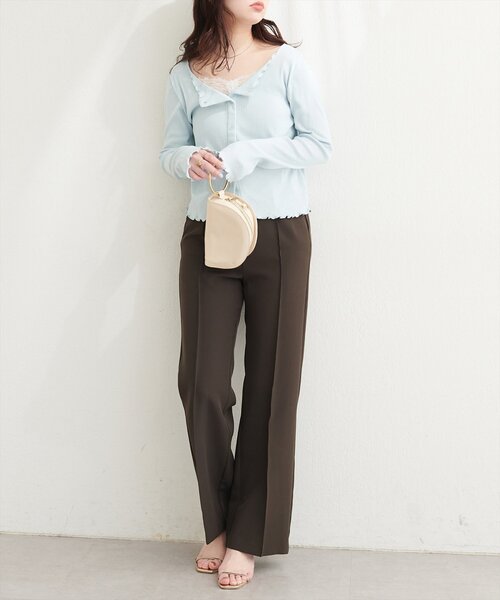 natural couture(ナチュラルクチュール)の「レースデザインカットソー(Tシャツ/カットソー・レディース・オフホワイト/サックスブルー/ピンク/ネイビー・FREE)」の17枚目の写真