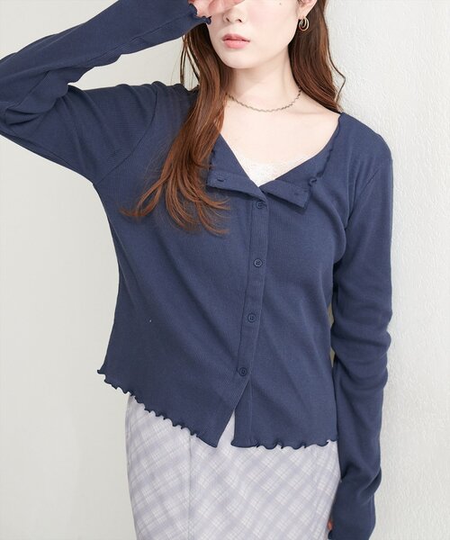 natural couture(ナチュラルクチュール)の「レースデザインカットソー(Tシャツ/カットソー・レディース・オフホワイト/サックスブルー/ピンク/ネイビー・FREE)」の20枚目の写真