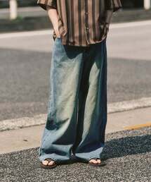 417 EDIFICE | 12.5OZ フェードグレー ワイドデニム(デニムパンツ)