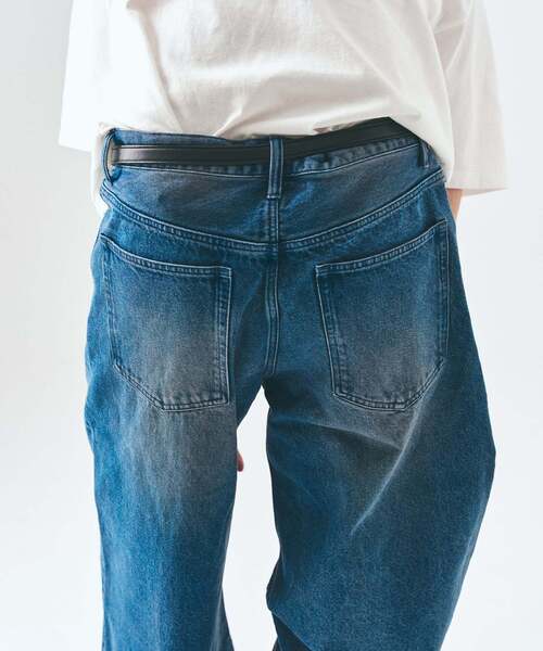 417 EDIFICE（フォーワンセブンエディフィス）の「12.5OZ フェードグレー ワイドデニム（デニムパンツ・メンズ・ネイビー/ブラック/チャコールグレー/ライトグレー/グリーン・MEDIUM/LARGE）」の10枚目の写真