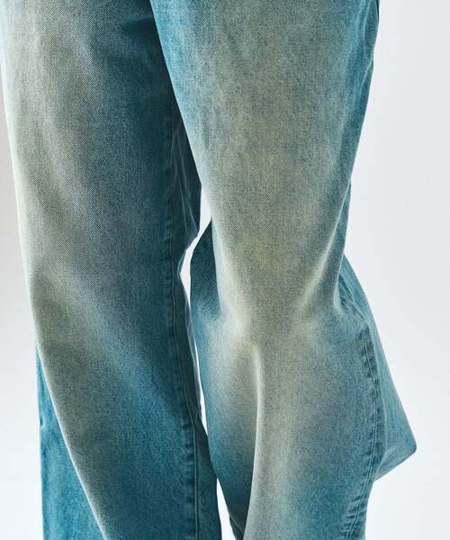 417 EDIFICE（フォーワンセブンエディフィス）の「12.5OZ フェードグレー ワイドデニム（デニムパンツ・メンズ・ネイビー/ブラック/チャコールグレー/ライトグレー/グリーン・MEDIUM/LARGE）」の18枚目の写真