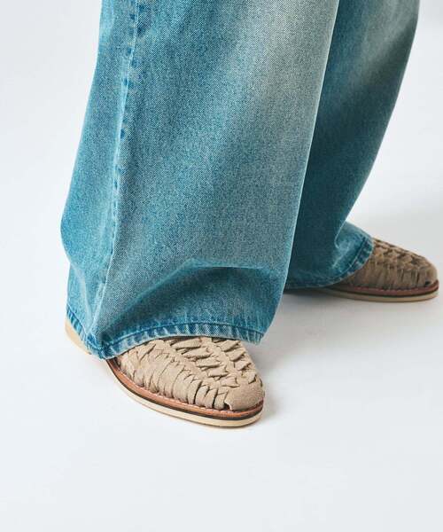 417 EDIFICE（フォーワンセブンエディフィス）の「12.5OZ フェードグレー ワイドデニム（デニムパンツ・メンズ・ネイビー/ブラック/チャコールグレー/ライトグレー/グリーン・MEDIUM/LARGE）」の19枚目の写真