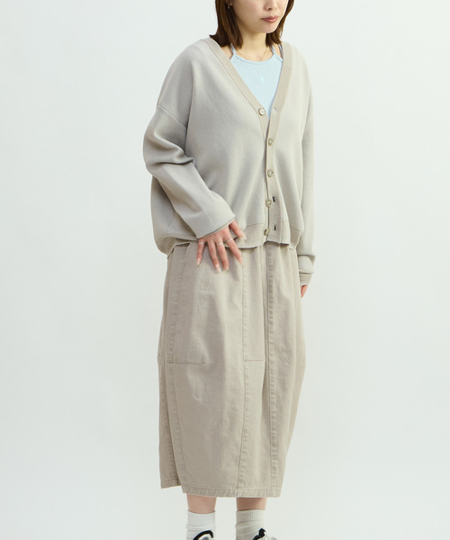 CONVERSE TOKYO（コンバーストウキョウ）の「VINTAGE-LIKE BARREL SKIRT（スカート・レディース・ブラック/グレー・FREE）」の6枚目の写真