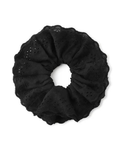 VIS(ビス)の「コットンレースシュシュ(シュシュ・レディース・ブラック/オフホワイト・FREE)」の9枚目の写真