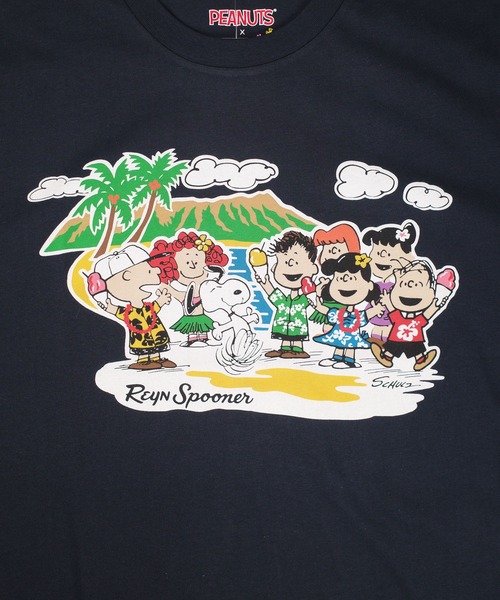 PEANUTS(ピーナッツ)の「【T18】【PEANUTS/ピーナッツ】PEANUTS IN HAWAII TEE(Tシャツ/カットソー・メンズ・ブルー/ホワイト・MEDIUM/LARGE/SMALL)」の12枚目の写真