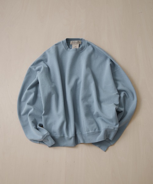 REMI RELIEF（レミレリーフ）の「【REMI RELIEF/レミレリーフ】SP加工裏毛BIGサイズクルー（スウェット・メンズ・サックスブルー/グレー・L/M）」の14枚目の写真