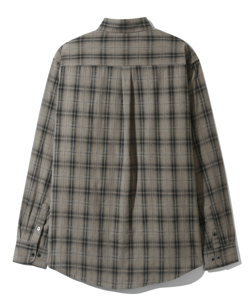 BASEMOMENT(ベースモーメント)の「ピグメントダイチェックシャツライトブラウン(シャツ/ブラウス・メンズ・その他・M/L/XL)」の3枚目の写真