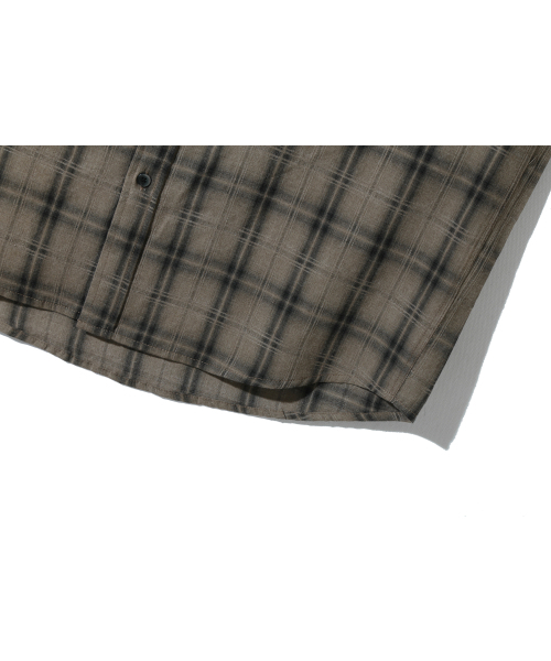 BASEMOMENT(ベースモーメント)の「ピグメントダイチェックシャツライトブラウン(シャツ/ブラウス・メンズ・その他・M/L/XL)」の6枚目の写真