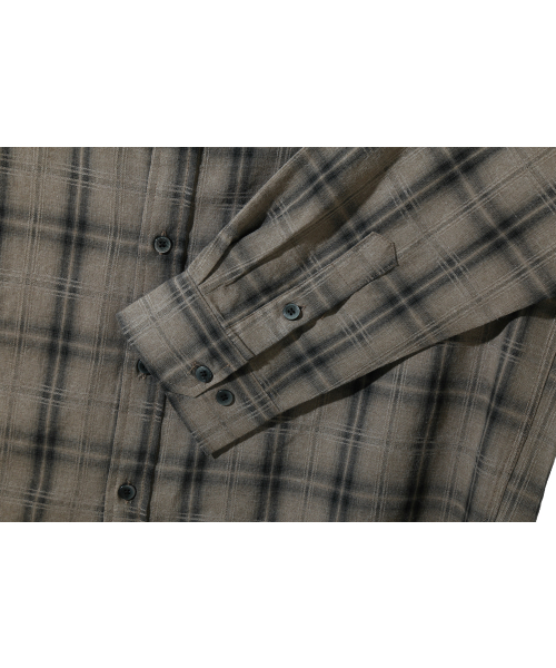 BASEMOMENT(ベースモーメント)の「ピグメントダイチェックシャツライトブラウン(シャツ/ブラウス・メンズ・その他・M/L/XL)」の7枚目の写真