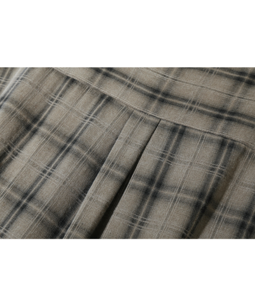 BASEMOMENT(ベースモーメント)の「ピグメントダイチェックシャツライトブラウン(シャツ/ブラウス・メンズ・その他・M/L/XL)」の8枚目の写真