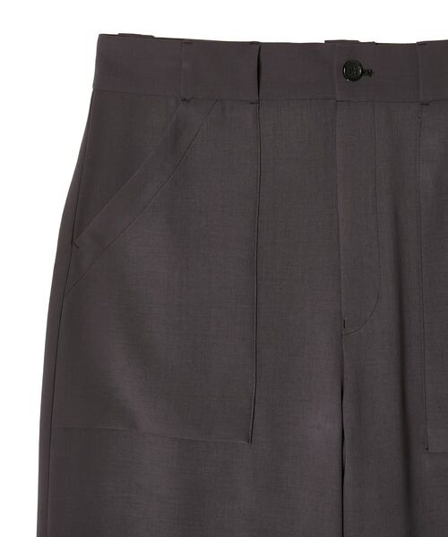 N.HOOLYWOOD COMPILE(N.ハリウッド コンパイル)の「PATCH POCKET WIDE TROUSERS(スラックス・メンズ・チャコール/ブラック・40/38/36)」の10枚目の写真