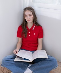 U.S. POLO ASSN. | 【U.S. POLO ASSN.】clear 別注 鹿の子ポロシャツ(ポロシャツ)