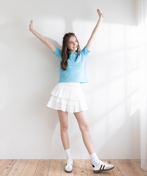 U.S. POLO ASSN.(ユーエスポロアッスン)の「【U.S. POLO ASSN.】clear 別注 鹿の子ポロシャツ(ポロシャツ・レディース・ネイビー/アイボリー/レッド/ブルー・F)」の15枚目の写真