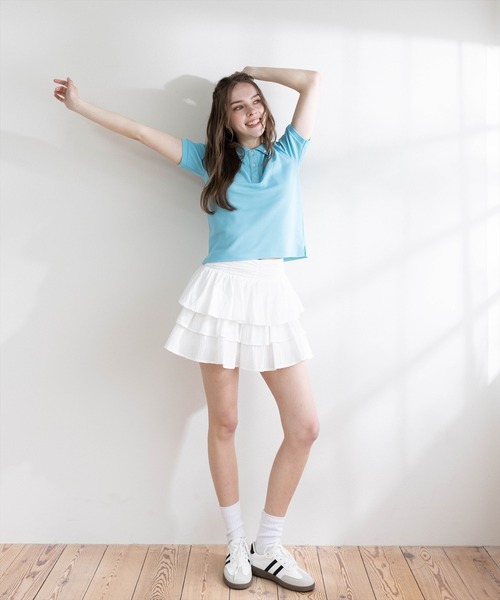 U.S. POLO ASSN.(ユーエスポロアッスン)の「【U.S. POLO ASSN.】clear 別注 鹿の子ポロシャツ(ポロシャツ・レディース・ネイビー/アイボリー/レッド/ブルー・F)」の16枚目の写真