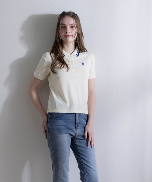 U.S. POLO ASSN.(ユーエスポロアッスン)の「【U.S. POLO ASSN.】clear 別注 鹿の子ポロシャツ(ポロシャツ・レディース・ネイビー/アイボリー/レッド/ブルー・F)」の20枚目の写真