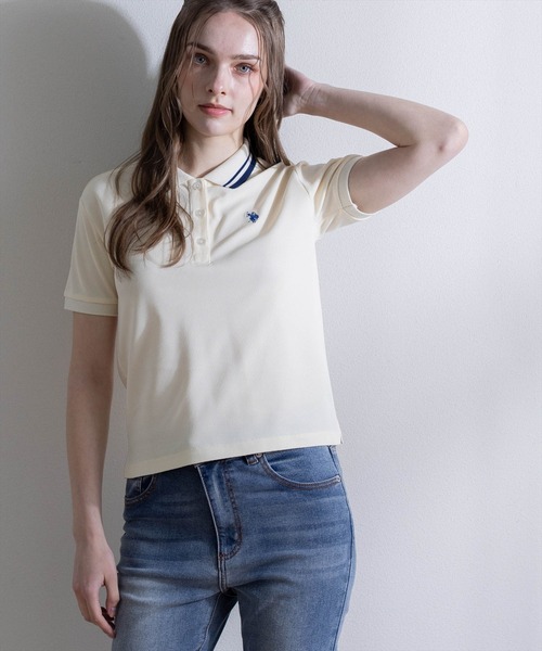 U.S. POLO ASSN.(ユーエスポロアッスン)の「【U.S. POLO ASSN.】clear 別注 鹿の子ポロシャツ(ポロシャツ・レディース・ネイビー/アイボリー/レッド/ブルー・F)」の19枚目の写真