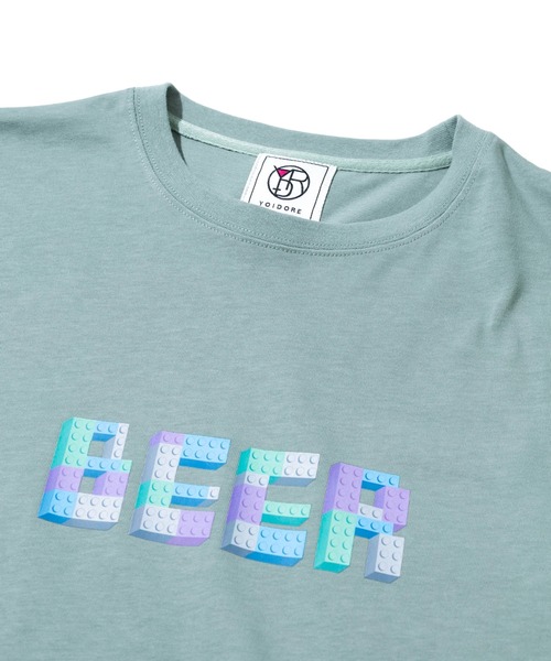 go slow caravan(ゴースローキャラバン)の「YOIDORE/酔いどれ ブロックビール TEE(Tシャツ/カットソー・メンズ・ホワイト/ライトグリーン・X-LARGE/LARGE/MEDIUM)」の3枚目の写真