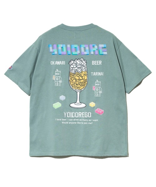 go slow caravan(ゴースローキャラバン)の「YOIDORE/酔いどれ ブロックビール TEE(Tシャツ/カットソー・メンズ・ホワイト/ライトグリーン・X-LARGE/LARGE/MEDIUM)」の9枚目の写真