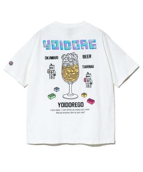 go slow caravan(ゴースローキャラバン)の「YOIDORE/酔いどれ ブロックビール TEE(Tシャツ/カットソー・メンズ・ホワイト/ライトグリーン・X-LARGE/LARGE/MEDIUM)」の12枚目の写真