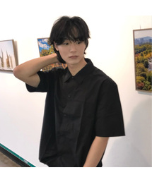 [オールデイクール]ストリングオーバーサイズ半袖シャツ - 3カラー