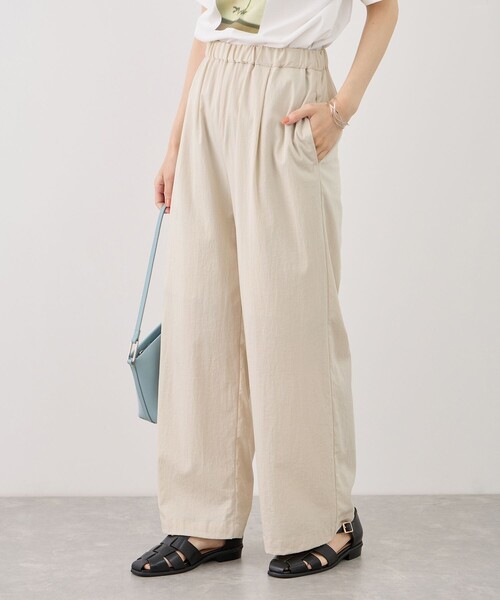 ROPE' PICNIC(ロペピクニック)の「レーヨンナイロンイージーワイドパンツ(その他パンツ・レディース・サックスブルー/オフホワイト/チャコールグレー/ネイビー・S/M/L)」の14枚目の写真