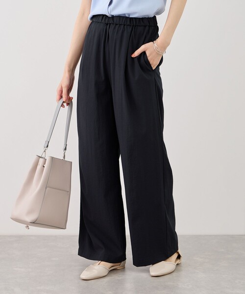 ROPE' PICNIC(ロペピクニック)の「レーヨンナイロンイージーワイドパンツ(その他パンツ・レディース・サックスブルー/オフホワイト/チャコールグレー/ネイビー・S/M/L)」の19枚目の写真