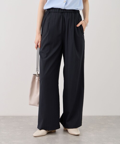 ROPE' PICNIC(ロペピクニック)の「レーヨンナイロンイージーワイドパンツ(その他パンツ・レディース・サックスブルー/オフホワイト/チャコールグレー/ネイビー・S/M/L)」の20枚目の写真