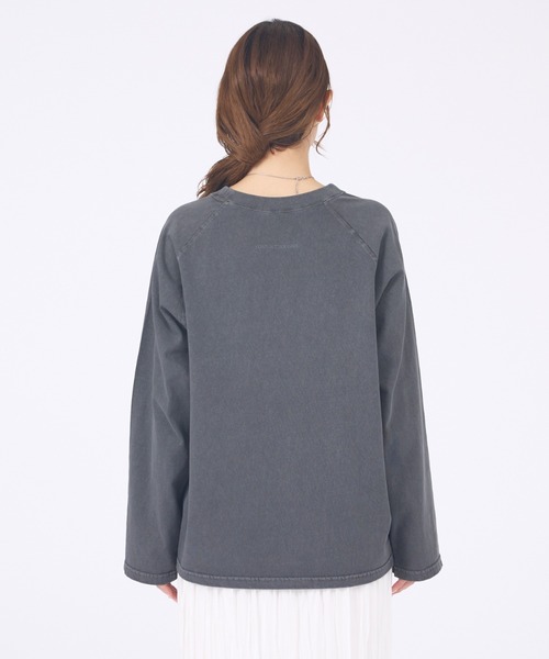 abahouse mavie(アバハウスマヴィ)の「【バックロゴ】ラグランプルオーバー(Tシャツ/カットソー・レディース・ベージュ/オフホワイト/チャコールグレー・フリー)」の19枚目の写真