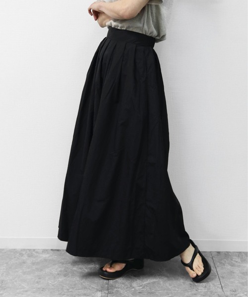 セール】ナイロンワッシャー加工 プリーツタックスカート NYLON WASHER