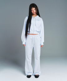 AMESWORLDWIDE | CLASSIC SLIM BOOT CUT SWEAT PANTS BLUE(スウェットパンツ)