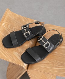 【Oh my Sandals】ローヒールバックバンドビットサンダル(E62207)