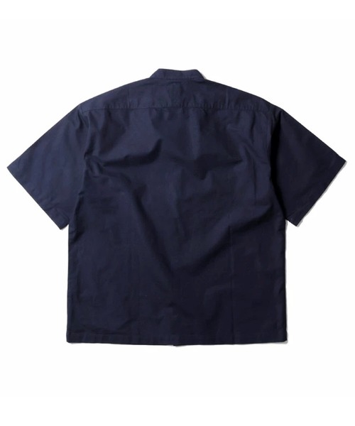 HOUSTON(ヒューストン)の「HOUSTON ヒューストン OXFORD S/S BAND COLLAR SHIRT オックスフォード バンドカラーシャツ 半袖(シャツ/ブラウス・メンズ・ピンク/ネイビー/オリーブ/ブラック/ホワイト・15.5/16.5/17.5)」の7枚目の写真