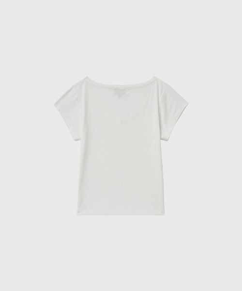 GENERAL IDEA(ジェネラルアイデア)の「【GENERAL IDEA】デイリー ショートスリーブ Vネック半袖Tシャツ / DAILY SHORT SLEEVE V-NECK T-SHIRT(Tシャツ/カットソー・レディース・ブラック/カーキ/パープル/ホワイト・S/M/L)」の11枚目の写真