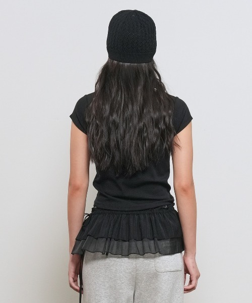 GENERAL IDEA(ジェネラルアイデア)の「【GENERAL IDEA】デイリー ショートスリーブ Vネック半袖Tシャツ / DAILY SHORT SLEEVE V-NECK T-SHIRT(Tシャツ/カットソー・レディース・ブラック/カーキ/パープル/ホワイト・S/M/L)」の14枚目の写真