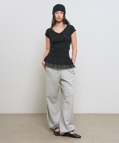 GENERAL IDEA(ジェネラルアイデア)の「【GENERAL IDEA】デイリー ショートスリーブ Vネック半袖Tシャツ / DAILY SHORT SLEEVE V-NECK T-SHIRT(Tシャツ/カットソー・レディース・ブラック/カーキ/パープル/ホワイト・S/M/L)」の15枚目の写真