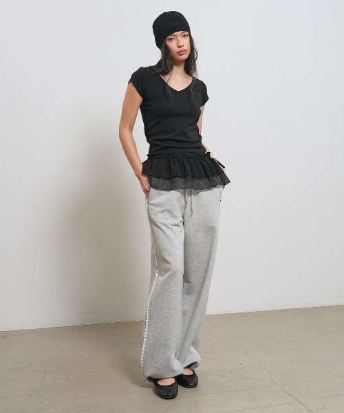 GENERAL IDEA(ジェネラルアイデア)の「【GENERAL IDEA】デイリー ショートスリーブ Vネック半袖Tシャツ / DAILY SHORT SLEEVE V-NECK T-SHIRT(Tシャツ/カットソー・レディース・ブラック/カーキ/パープル/ホワイト・S/M/L)」の16枚目の写真