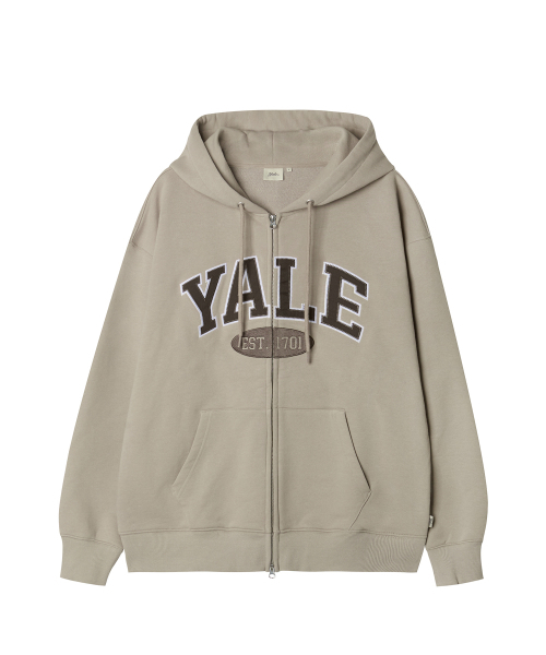 YALE(イェール)の「ツートンアーチフードジップアップ_ベージュ(パーカー・レディース・その他・MEDIUM/LARGE/X-LARGE/SMALL)」の1枚目の写真