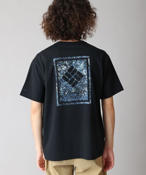 Columbia(コロンビア)の「UVカット Columbia/ ヤハラフォレストグラフィック ショートスリーブ Tシャツ /コロンビア(Tシャツ/カットソー・メンズ・ブラック/パープル/ホワイト/ブラック系その他・L/S/XL/M)」の2枚目の写真