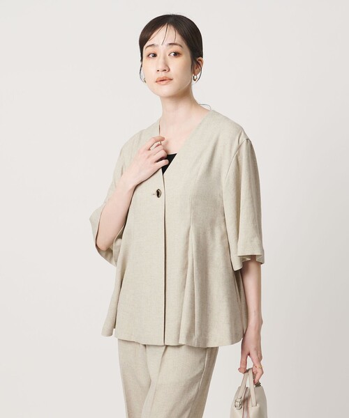 UNITED ARROWS(ユナイテッドアローズ)の「Spiree IAS ブラウス ‐UVカット 接触冷感 ウォッシャブル‐(シャツ/ブラウス・レディース・ナチュラル/ネイビー・FREE)」の21枚目の写真