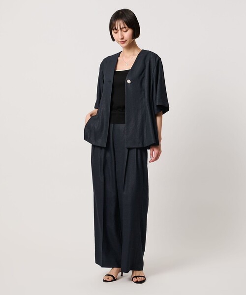 UNITED ARROWS(ユナイテッドアローズ)の「Spiree IAS ブラウス ‐UVカット 接触冷感 ウォッシャブル‐(シャツ/ブラウス・レディース・ナチュラル/ネイビー・FREE)」の18枚目の写真