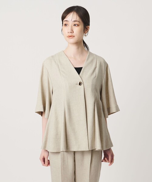 UNITED ARROWS(ユナイテッドアローズ)の「Spiree IAS ブラウス ‐UVカット 接触冷感 ウォッシャブル‐(シャツ/ブラウス・レディース・ナチュラル/ネイビー・FREE)」の17枚目の写真