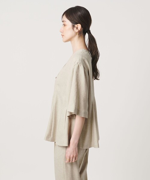 UNITED ARROWS(ユナイテッドアローズ)の「Spiree IAS ブラウス ‐UVカット 接触冷感 ウォッシャブル‐(シャツ/ブラウス・レディース・ナチュラル/ネイビー・FREE)」の16枚目の写真